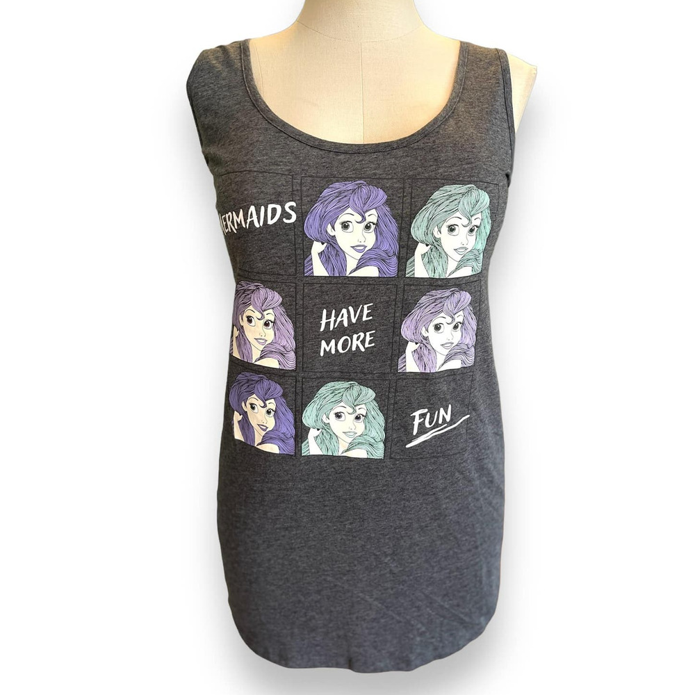 Torrid 0 (0X size 12) Disney Little Mermaid Ariel Active Graphic Punk Tank Top